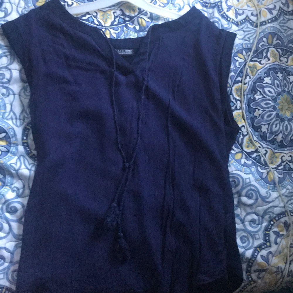 Navy blue blouse